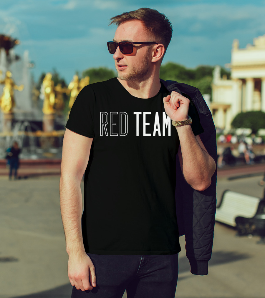 Red Team Competition Sports Games Event Team Spirit T-Shirt