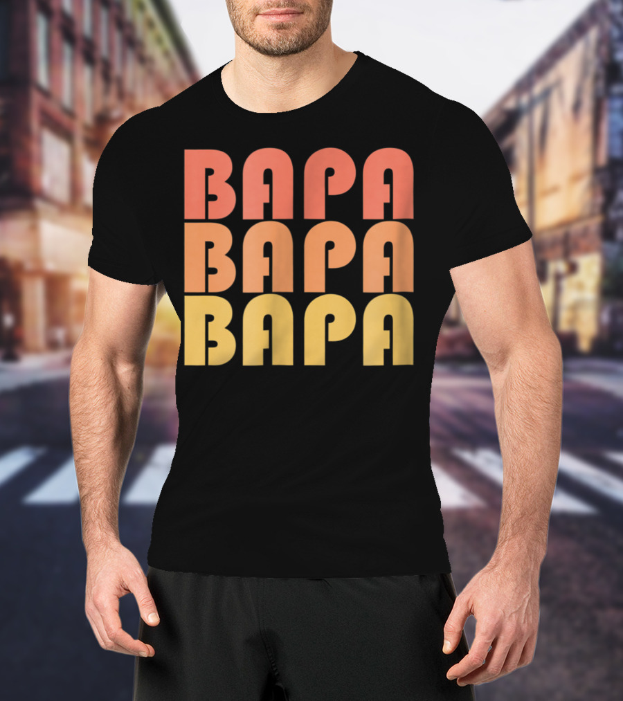Bapa Retro Vintage Typography 1970s T-Shirt