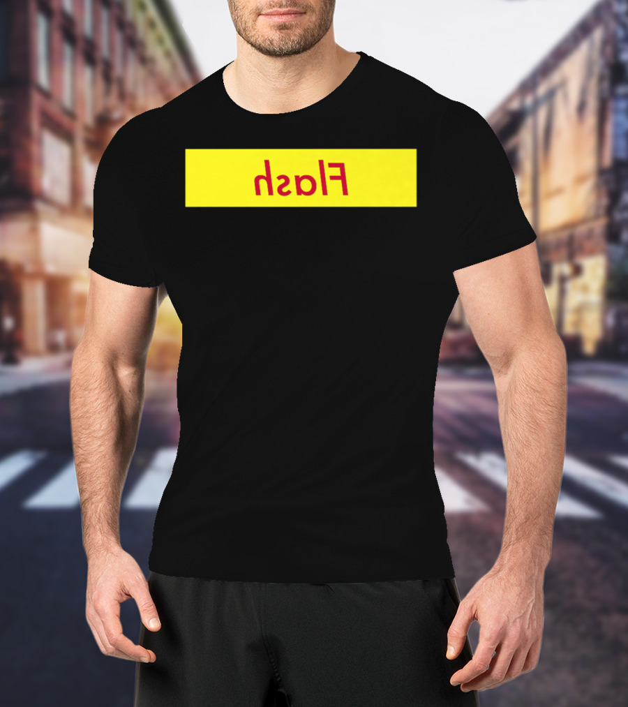 Reverse Flash Yellow Red Text Classic T-Shirt
