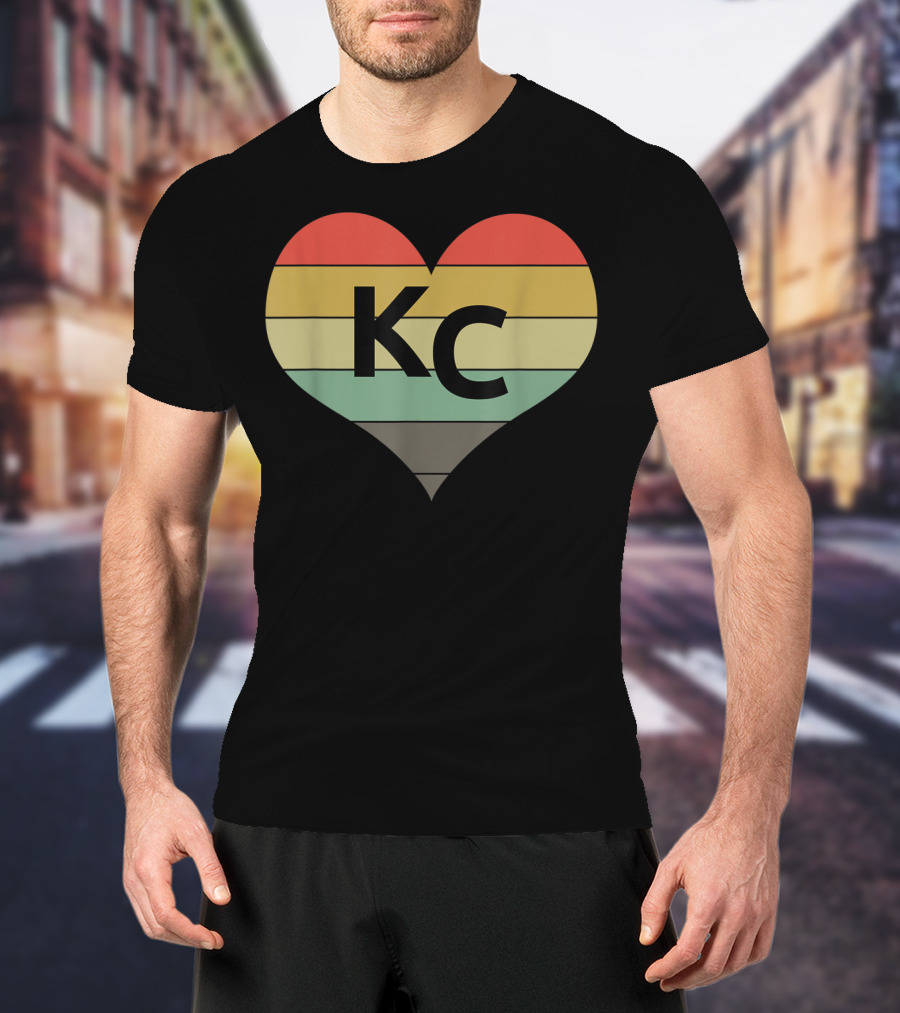 Kansas City Vintage Heart Love KC Men T-Shirt