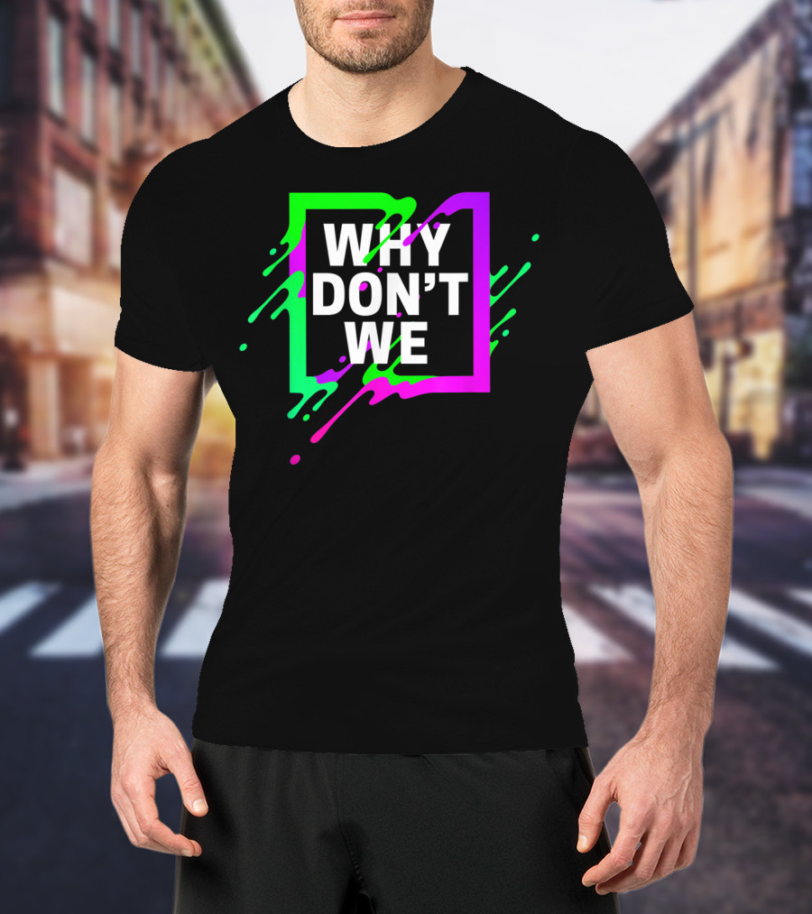 Why Don't We Neon Splash Box T-Shirt