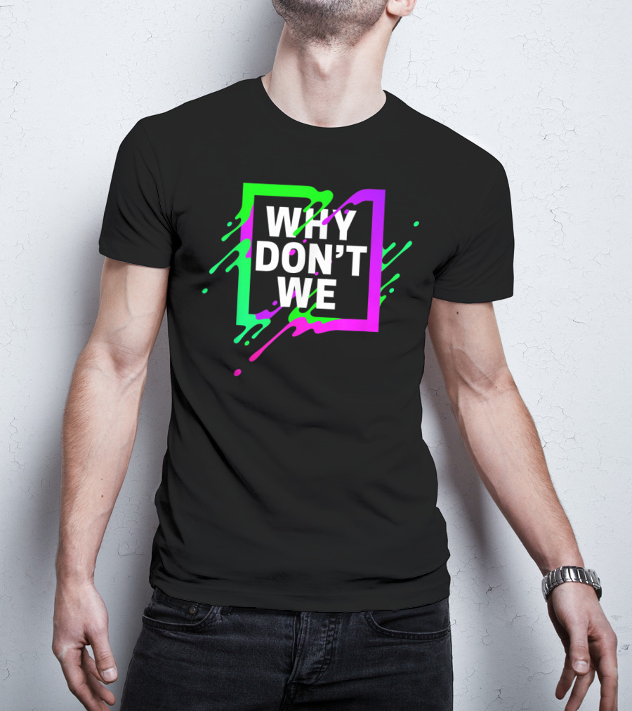 Why Don't We Neon Splash Box T-Shirt