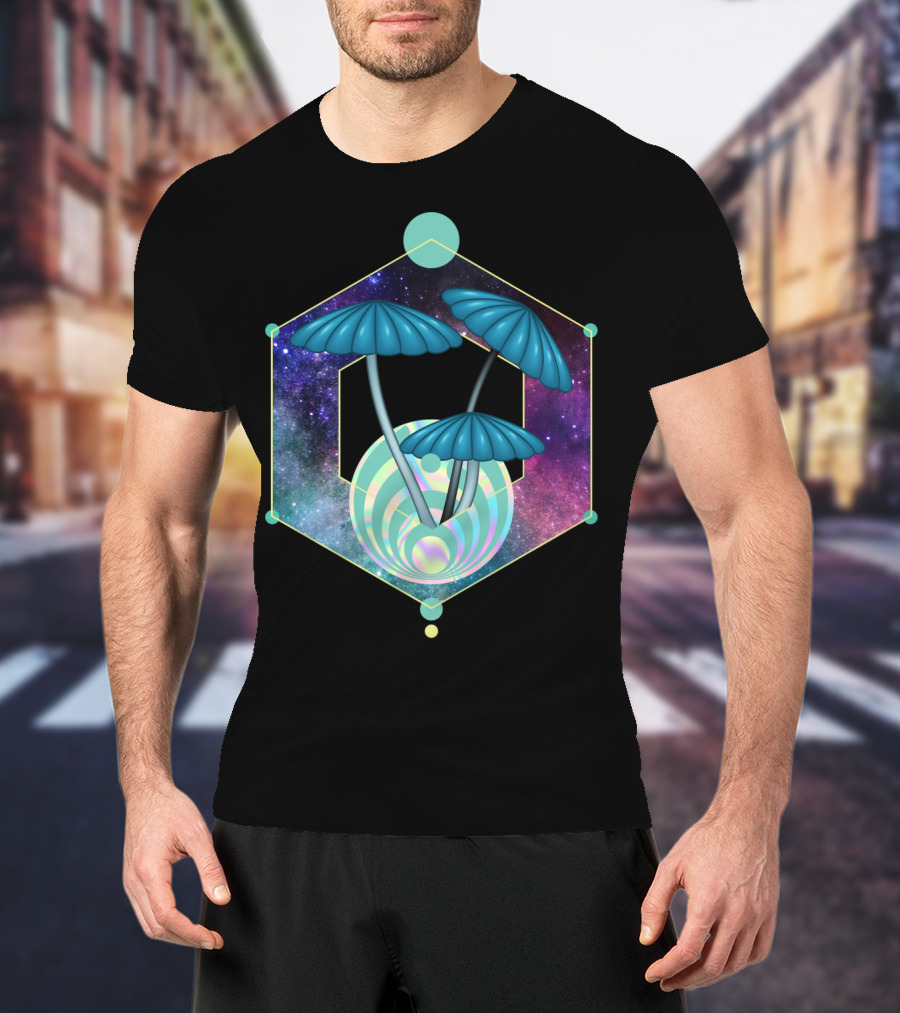 Bass Head Nectar Galaxy Mushroom Trip Dubstep T-Shirt