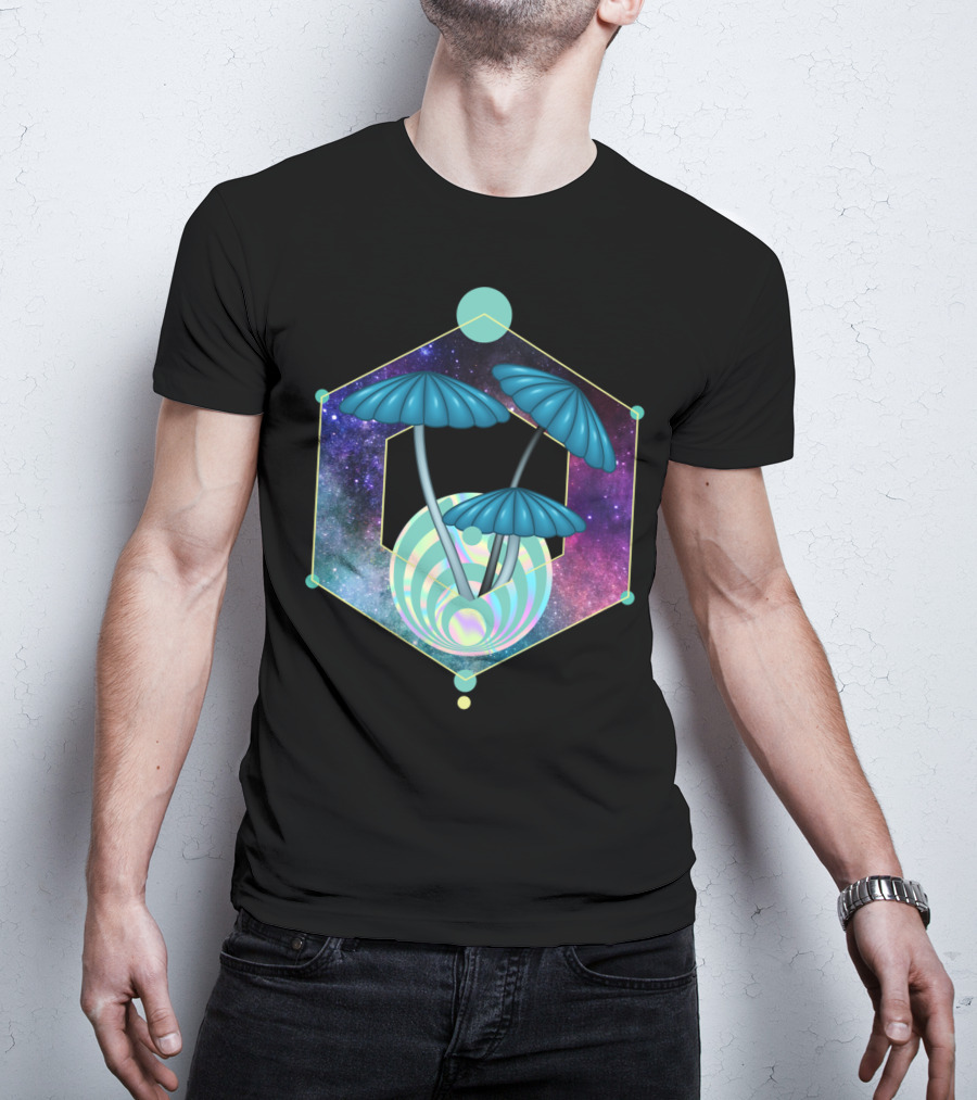 Bass Head Nectar Galaxy Mushroom Trip Dubstep T-Shirt