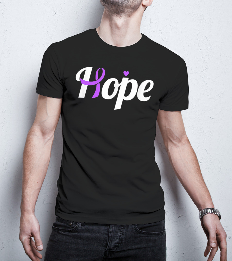 Hope Leiomyosarcoma Cancer Awareness Ribbon T-Shirt