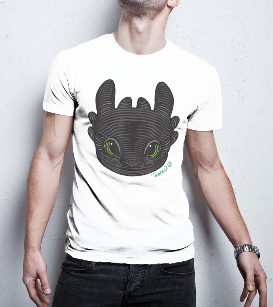 How To Train Your Dragon 3 Hidden World Toothless Green Eyes T-Shirt