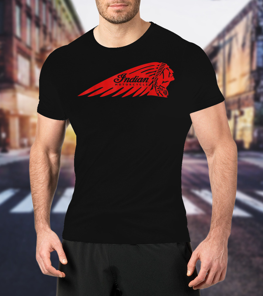 Indian Motorcycle Logo Cafe Racer Biker T-Shirt