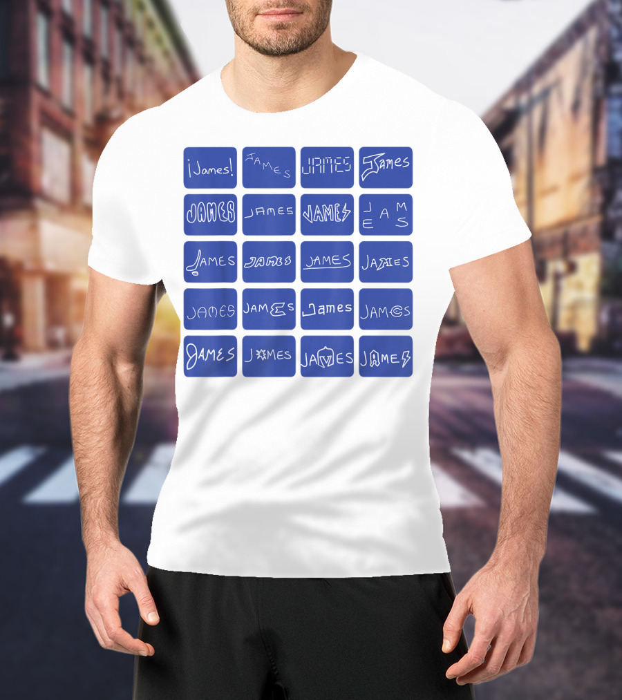 James Creative Typography Styles Collection T-Shirt