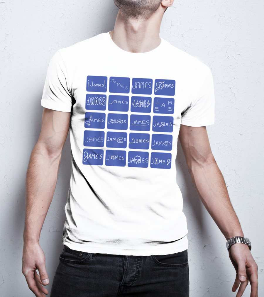 James Creative Typography Styles Collection T-Shirt