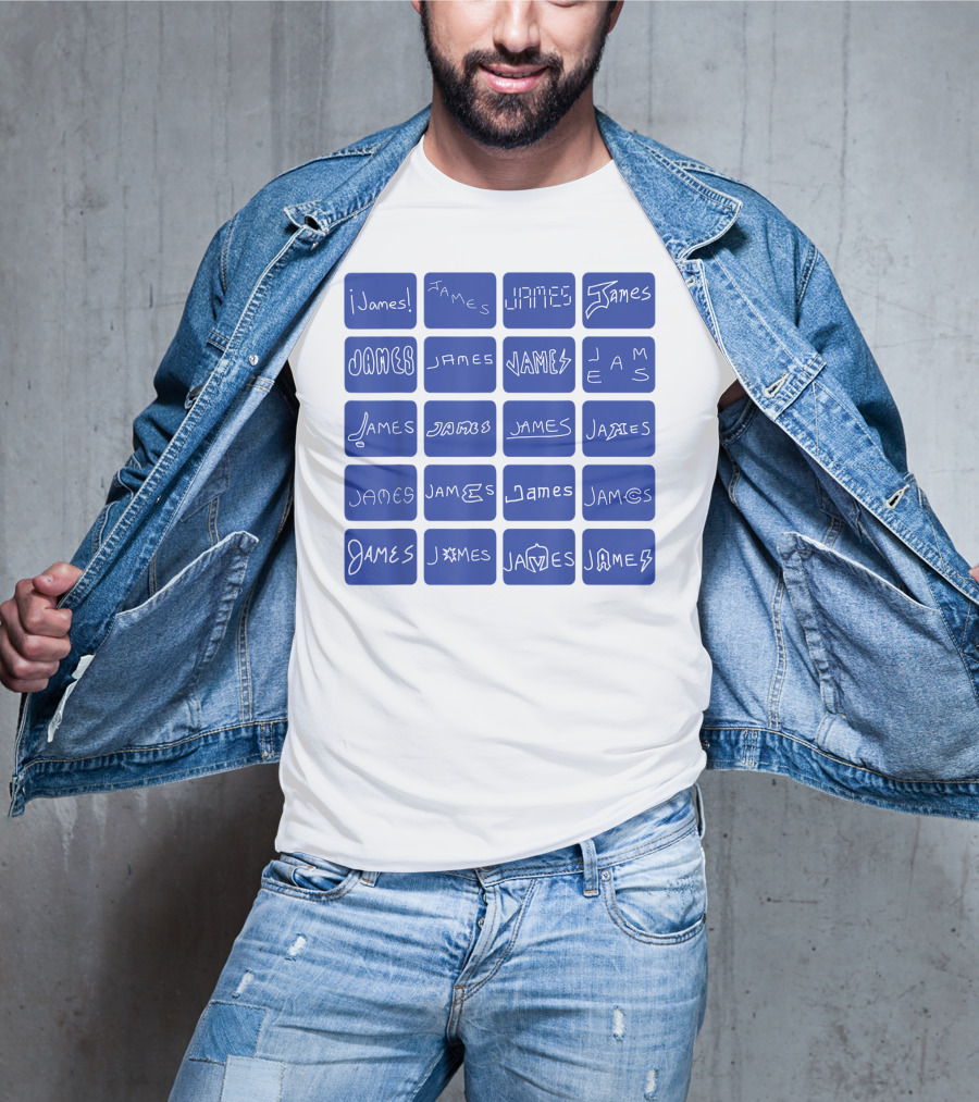 James Creative Typography Styles Collection T-Shirt