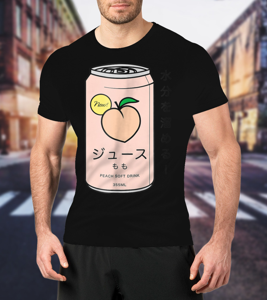 New Juusu Peach Soft Drink 355mL Japanese Aesthetic T-Shirt