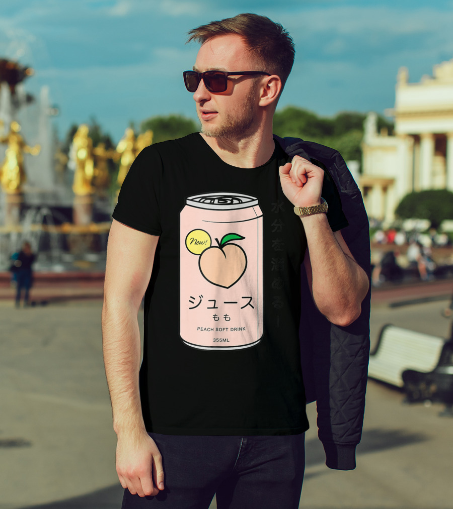 New Juusu Peach Soft Drink 355mL Japanese Aesthetic T-Shirt