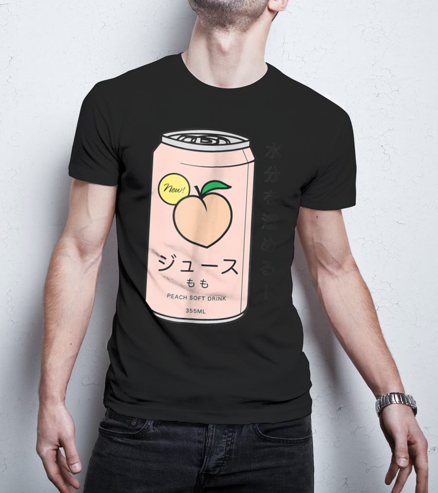 New Juusu Peach Soft Drink 355mL Japanese Aesthetic T-Shirt