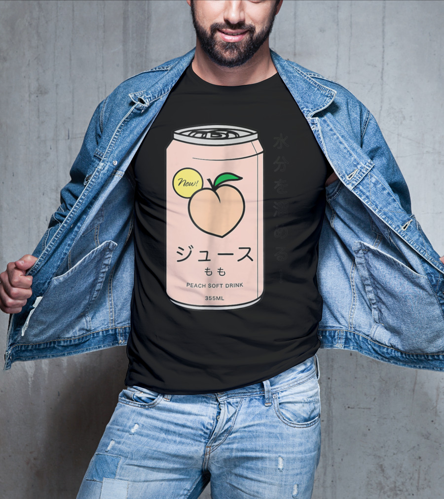 New Juusu Peach Soft Drink 355mL Japanese Aesthetic T-Shirt