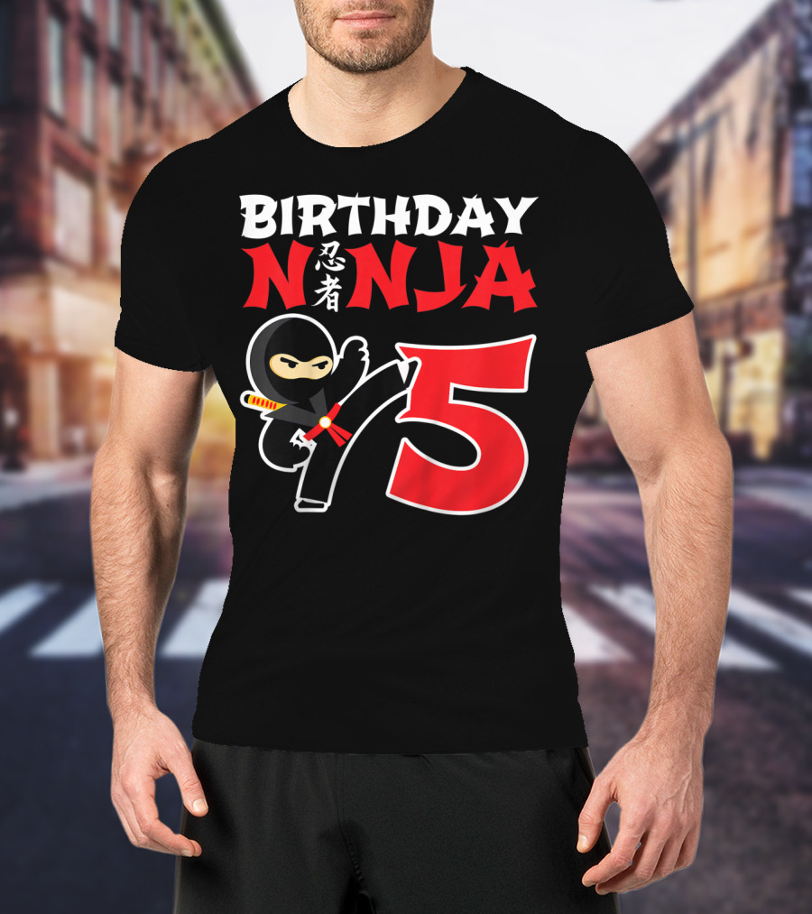 Birthday Ninja 5 Year Old T-Shirt