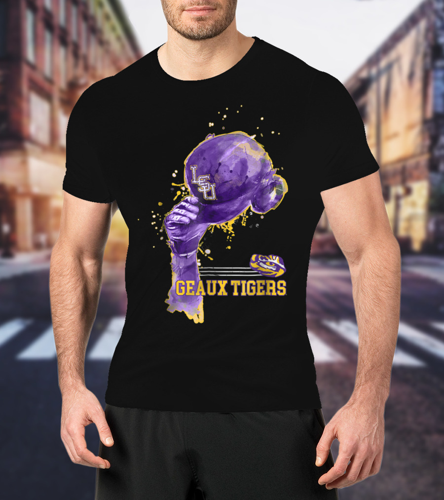 LSU Tigers Geaux Tigers Baseball Hat LSU Helmet T-Shirt
