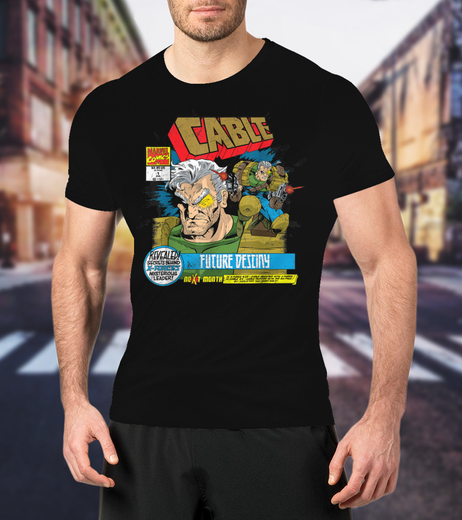 Marvel X Men Cable Future Destiny Revealed Secrets Behind Mysterious Leader Next Month T-Shirt