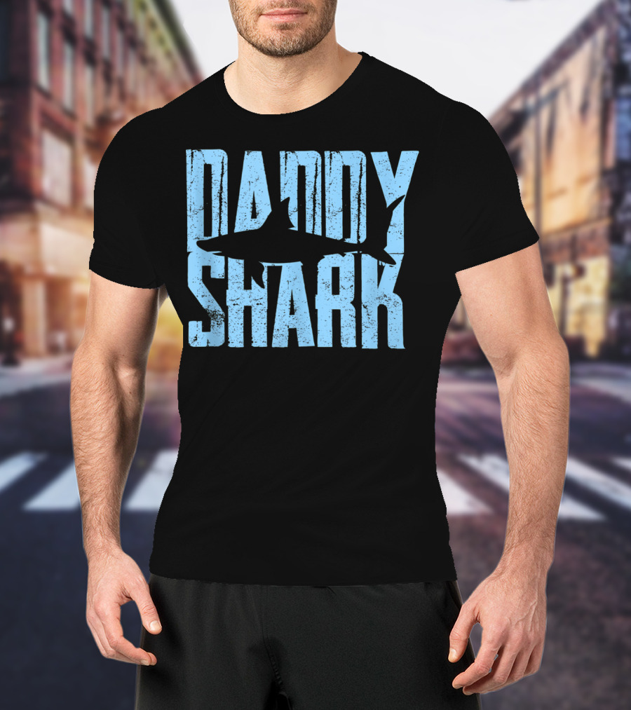 Daddy Shark Father's Day Gift Mens T-Shirt