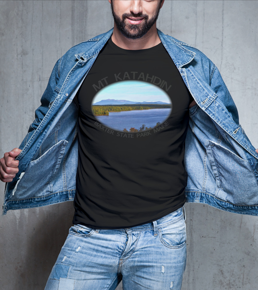 Mt Katahdin Baxter State Park Maine Scenic View Forever Wild T-Shirt