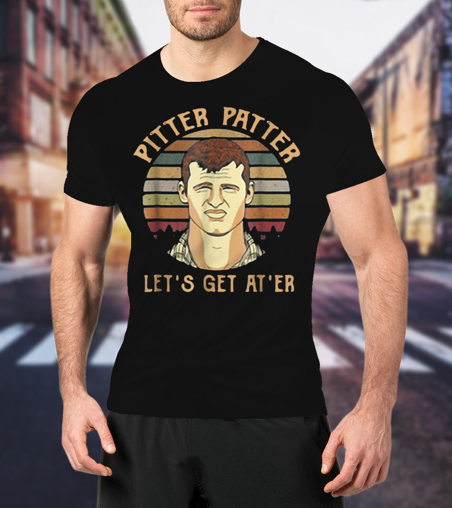 Pitter Patter Let's Get At'er Retro Style Character T-Shirt