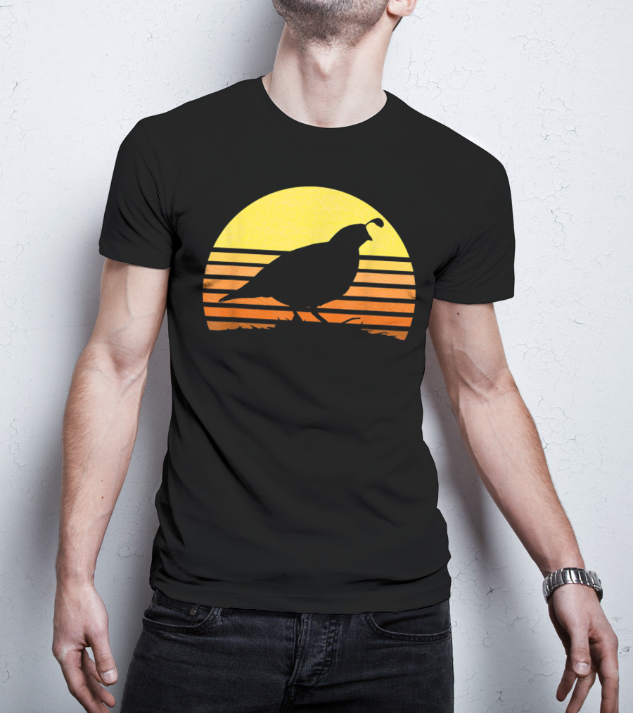 Quail Hunting Upland Bird Game Hunter Shooting Sunset T-Shirt