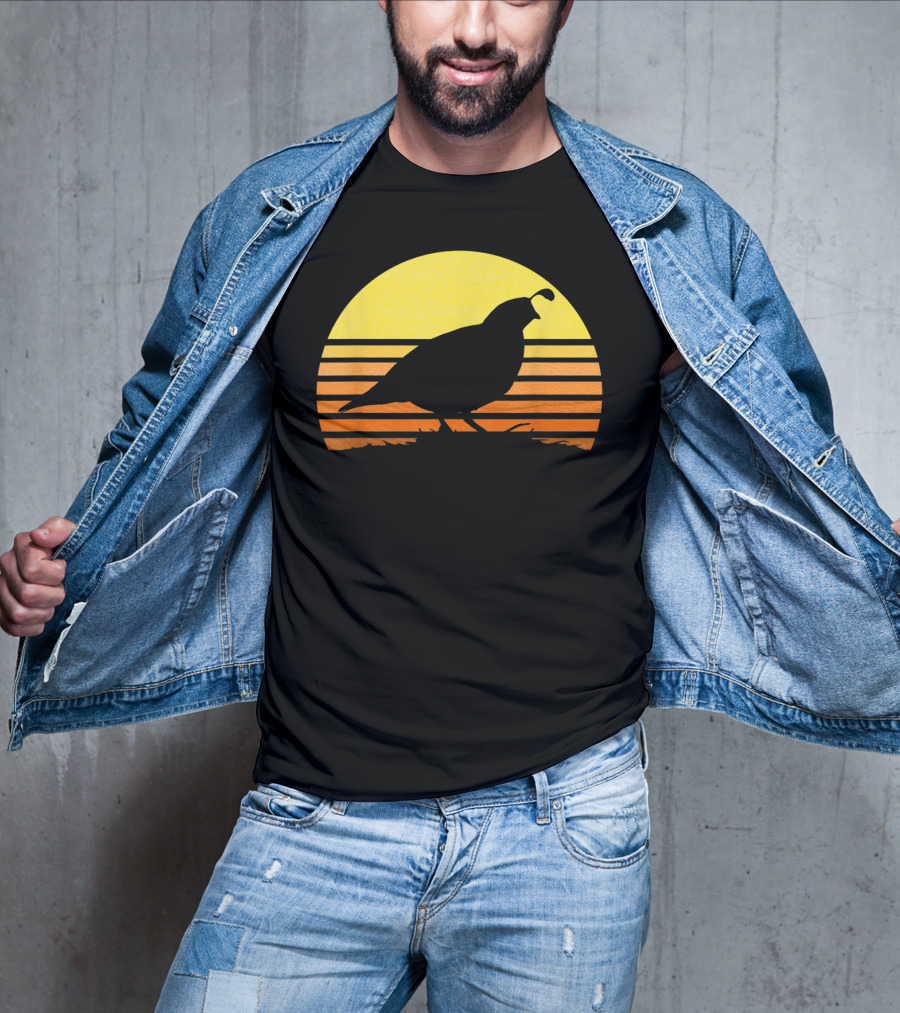 Quail Hunting Upland Bird Game Hunter Shooting Sunset T-Shirt