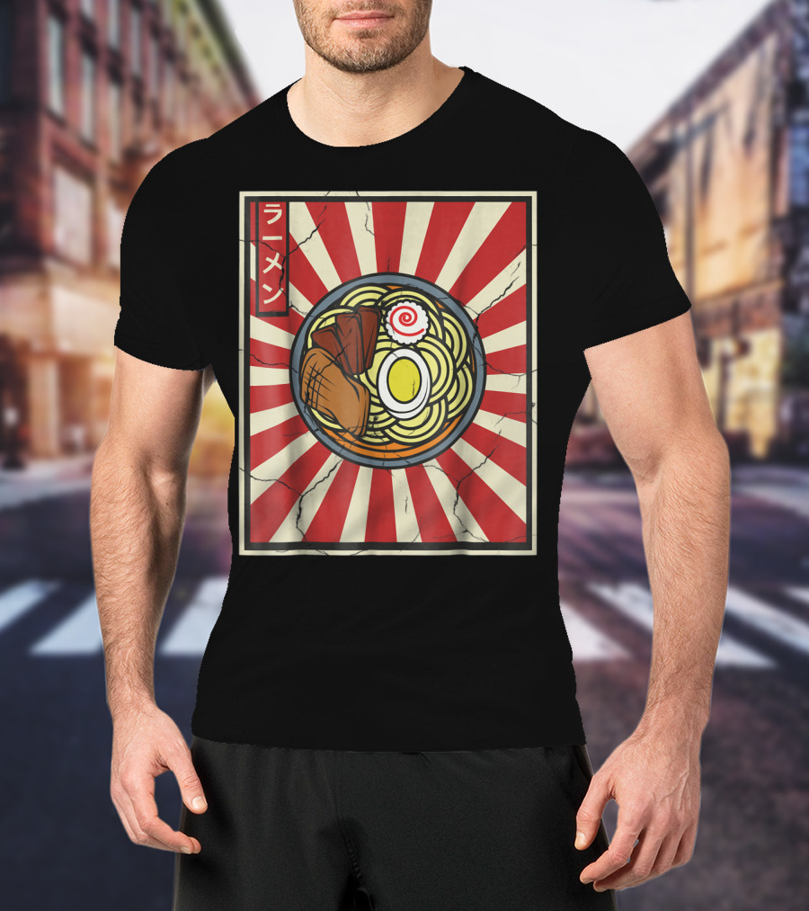 Ramen Retro Vintage Japanese Tasty Noodles Lover T-Shirt