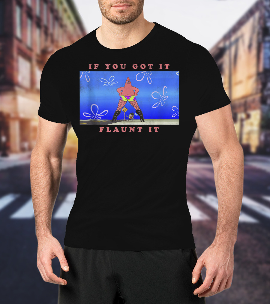 SpongeBob SquarePants Patrick Starfishnets If You Got It Flaunt It Tank T-Shirt
