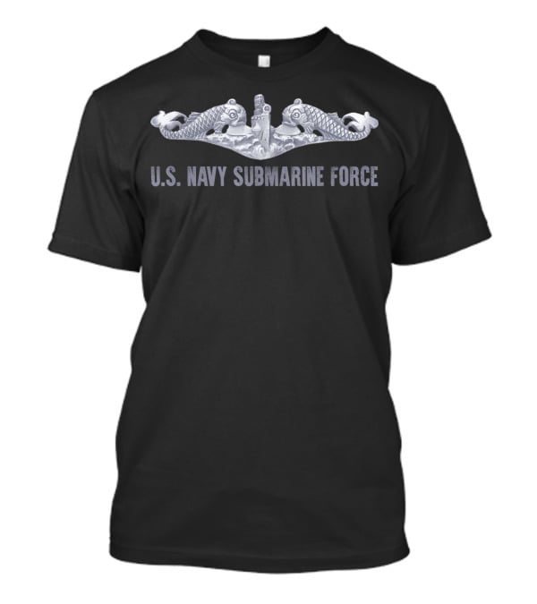 U.S. Navy Submarine Force Dolphins Emblem Adults T-Shirt