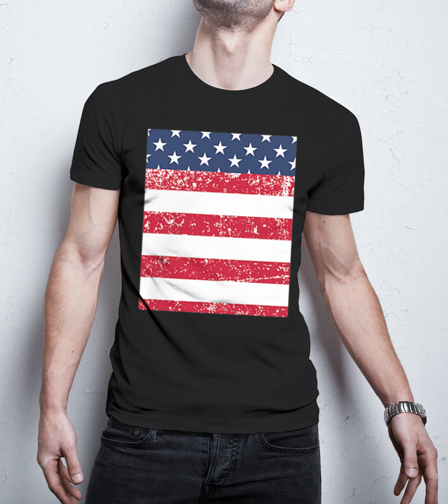 USA Pocket American Flag T-Shirt