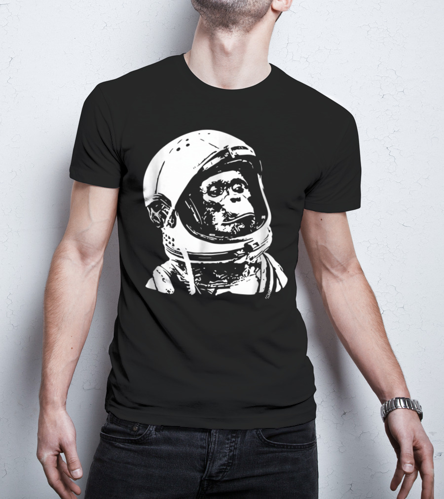 Vintage Space Astronaut Monkey Iconic Exploration T-Shirt