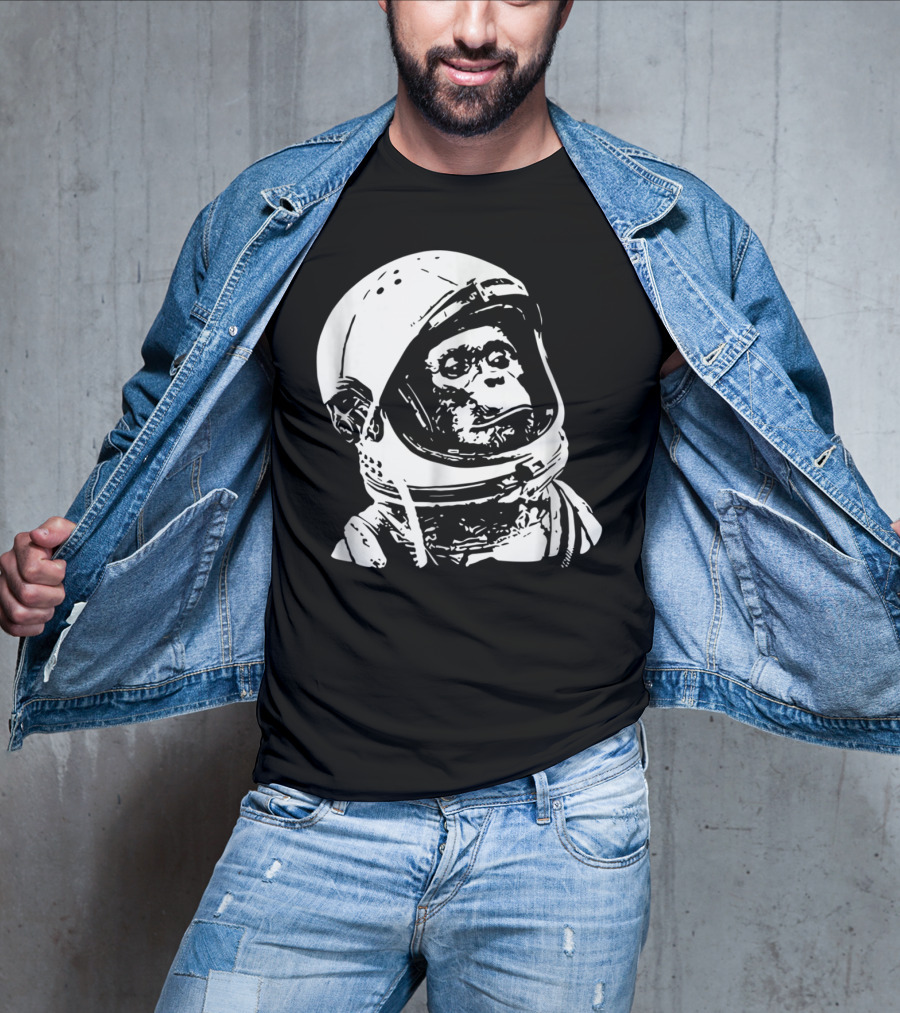 Vintage Space Astronaut Monkey Iconic Exploration T-Shirt