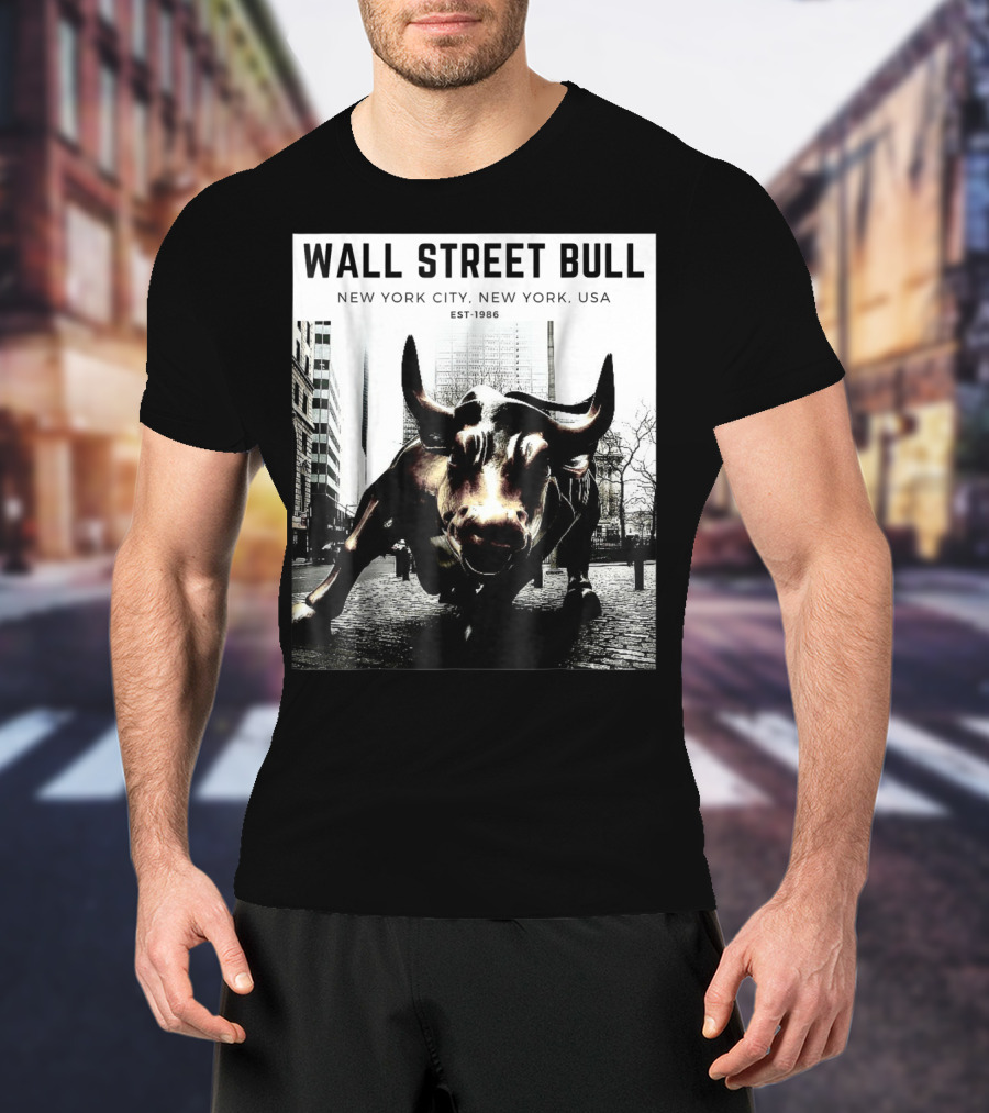 Wall Street Bull New York City EST-1986 T-Shirt