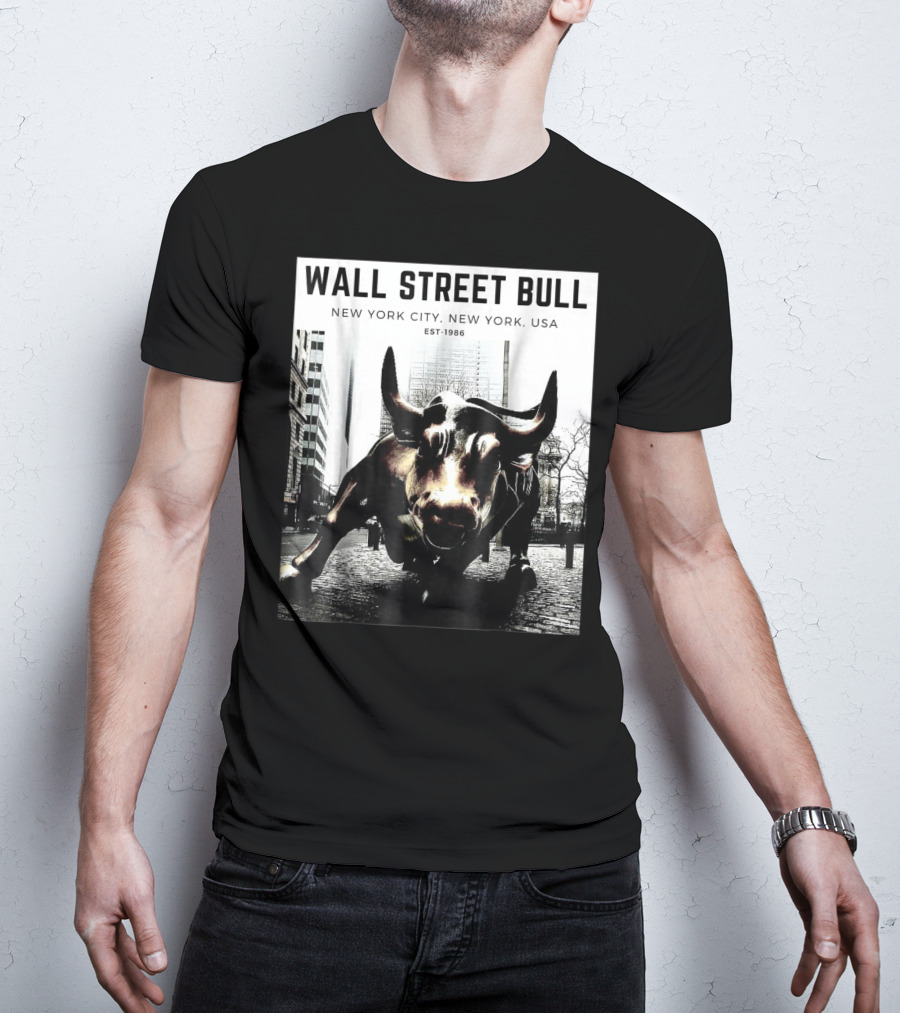 Wall Street Bull New York City EST-1986 T-Shirt