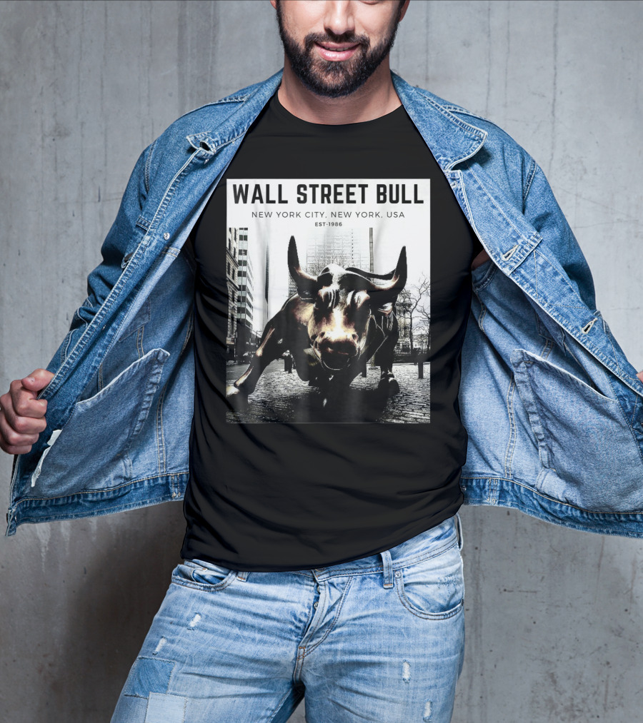 Wall Street Bull New York City EST-1986 T-Shirt