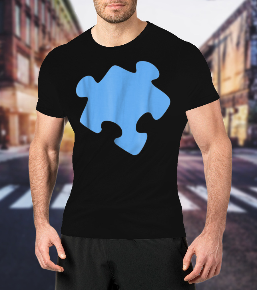 Blue Jigsaw Puzzle Piece T-Shirt