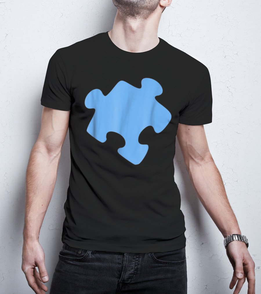 Blue Jigsaw Puzzle Piece T-Shirt