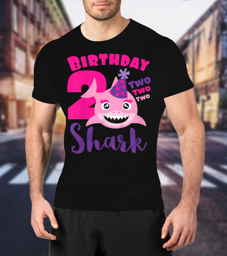 Birthday 2 Shark Two Two Two T-Shirt