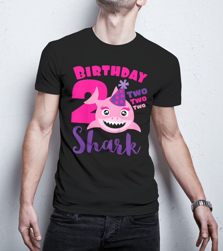 Birthday 2 Shark Two Two Two T-Shirt