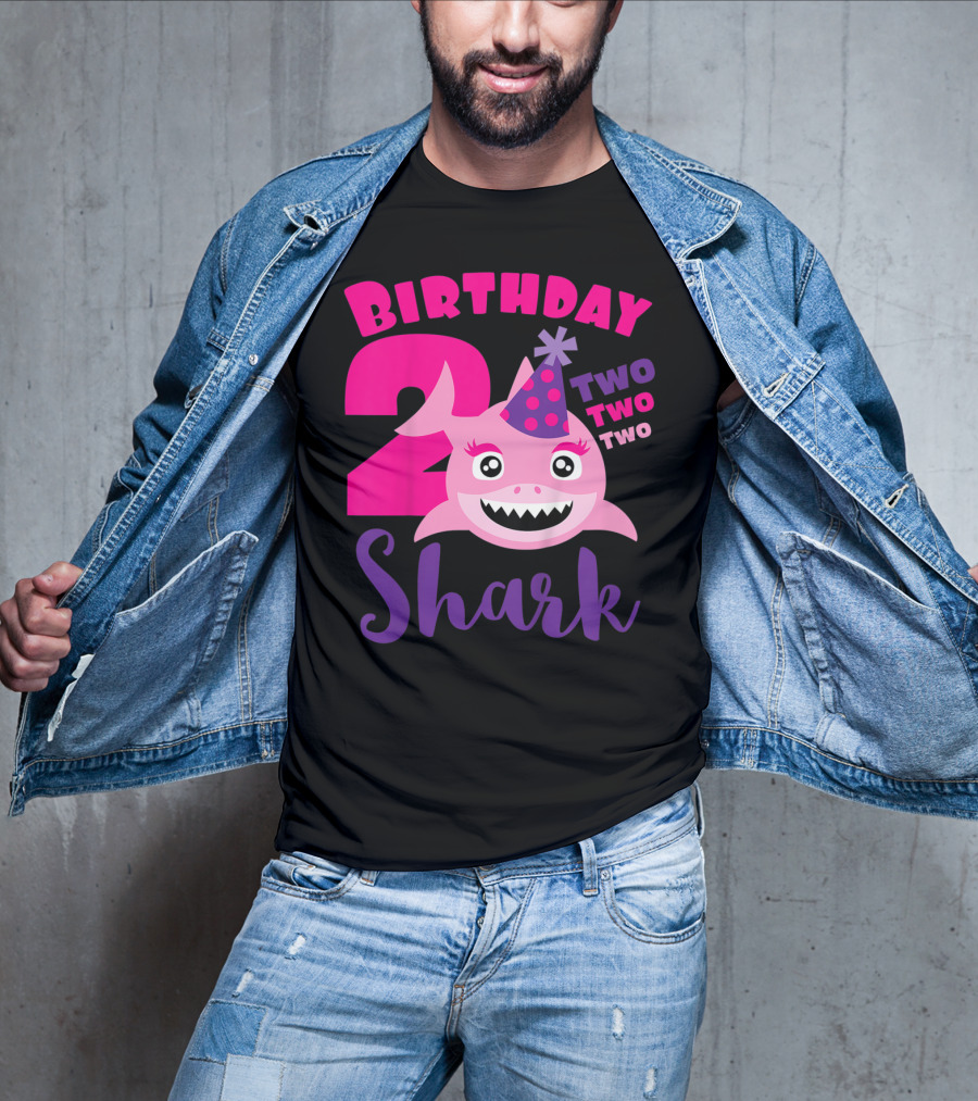 Birthday 2 Shark Two Two Two T-Shirt