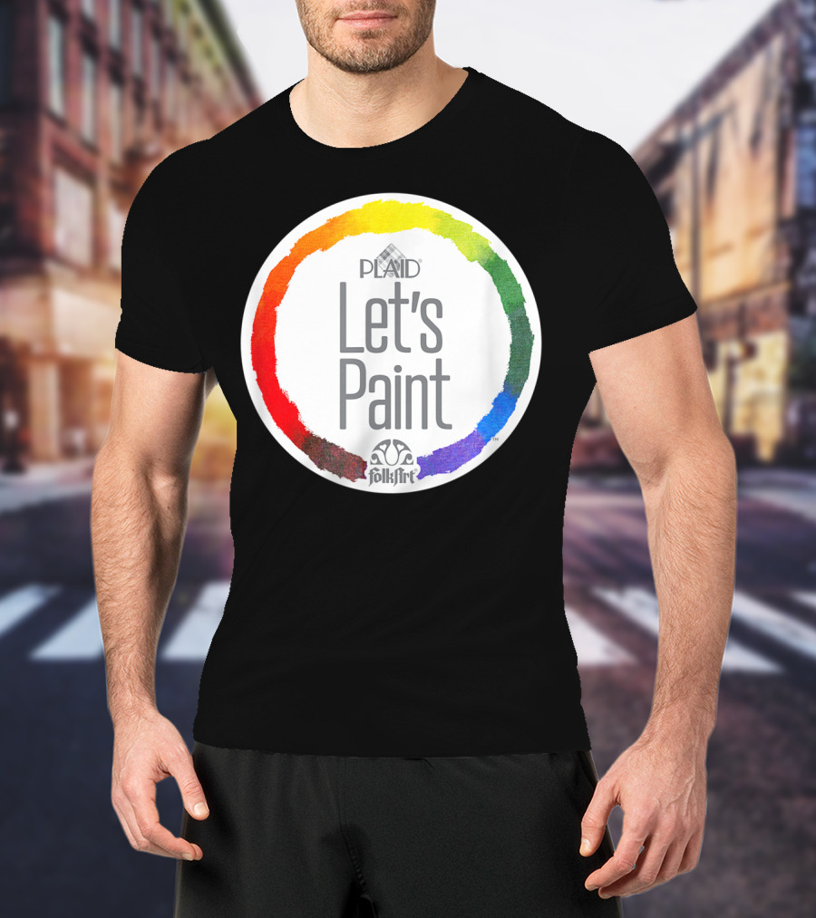 Plaid FolkArt Let's Paint Color Wheel T-Shirt