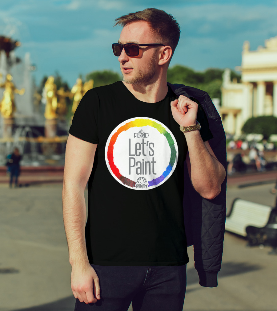 Plaid FolkArt Let's Paint Color Wheel T-Shirt