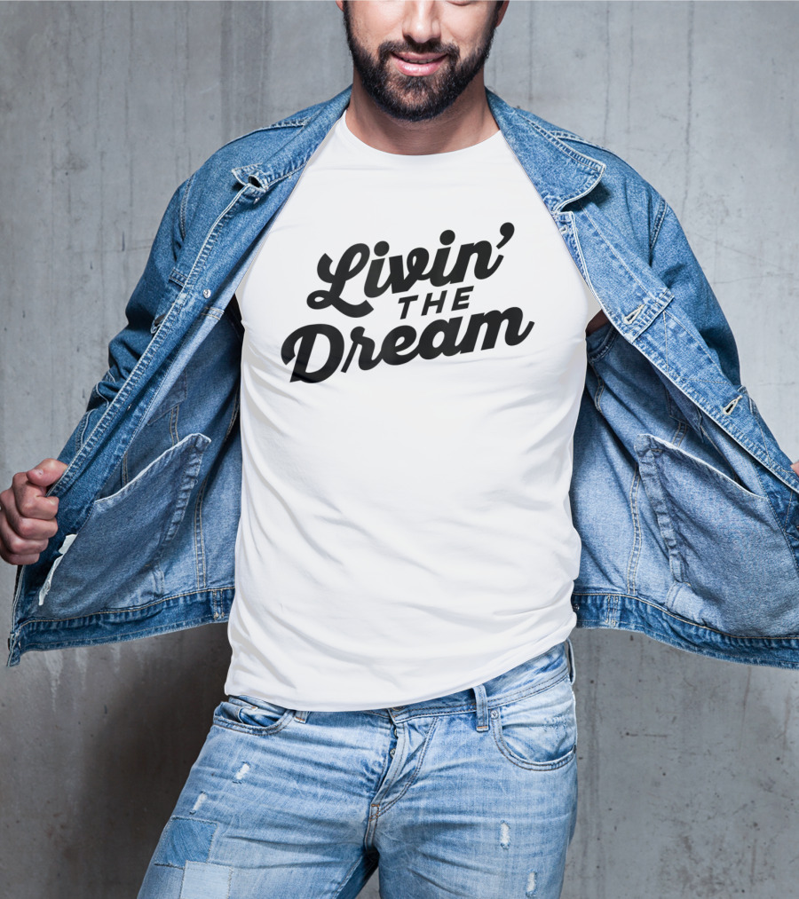 Livin' The Dream 70s Cursive Slant T-Shirt
