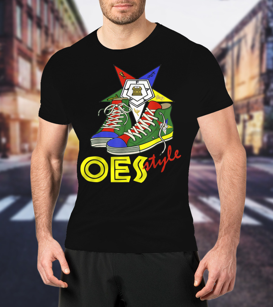 OES Style Order Of The Eastern Star Sistar Sneakers T-Shirt