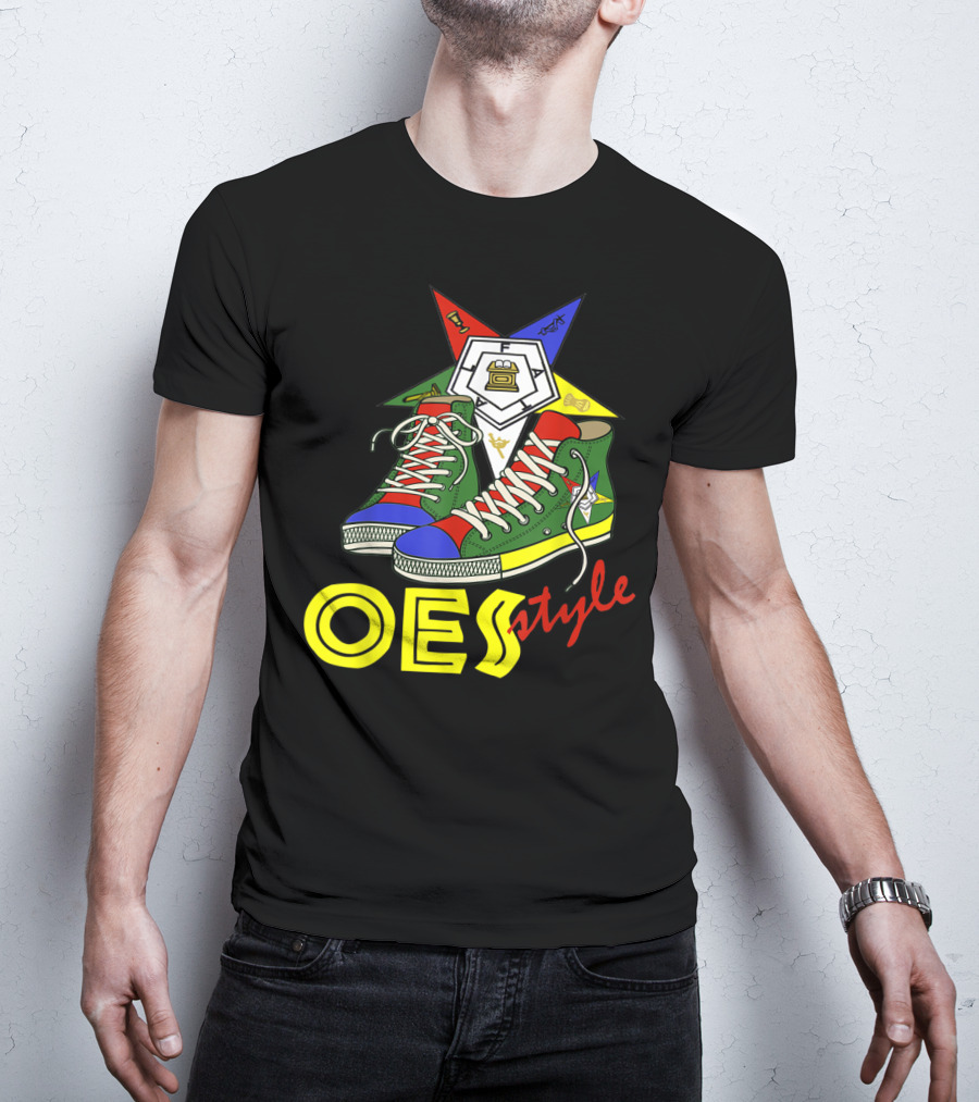 OES Style Order Of The Eastern Star Sistar Sneakers T-Shirt
