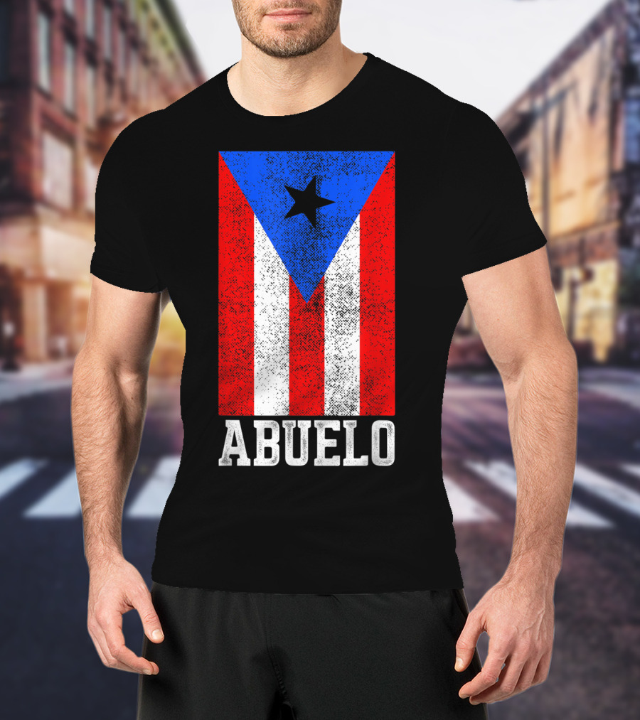 Puerto Rico Flag Abuelo T-Shirt