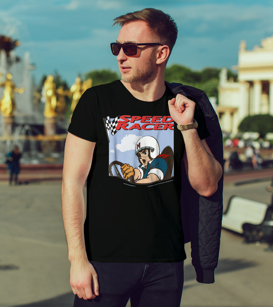 Speed Racer Classic Cartoon Driver Racing Adventure T-Shirt