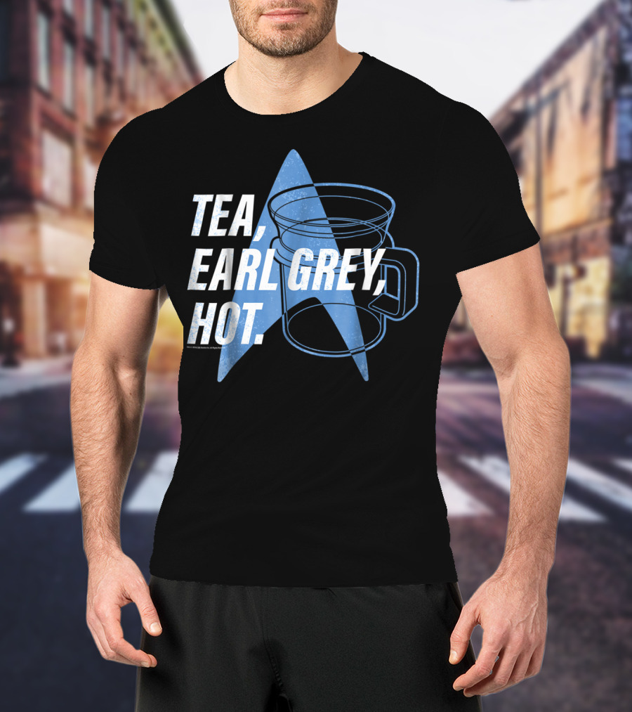 Star Trek Next Generation Tea Earl Grey Hot Vintage Logo Mug T-Shirt