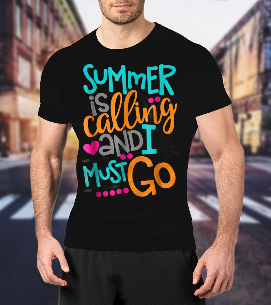Summer Is Calling And I Must Go Heart Arrow T-Shirt