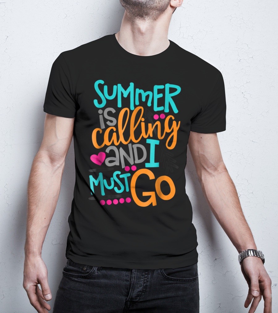 Summer Is Calling And I Must Go Heart Arrow T-Shirt